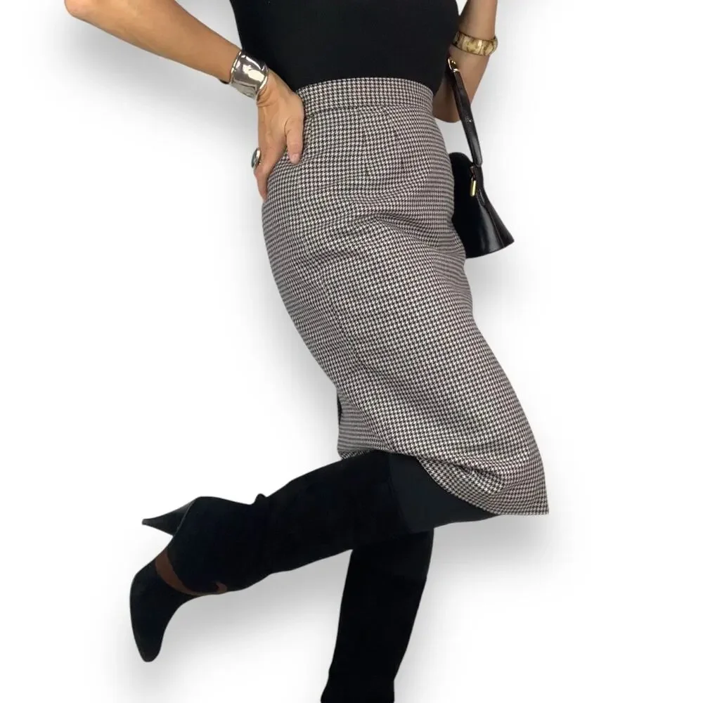 Vintage wool houndstooth pencil skirt by SAG HARBOR - Picture 15 of 16